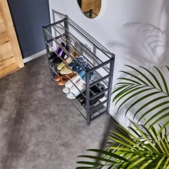 Schuhregal DUBLIN Mit 5 Böden In Grau -Möbelhaus 18472 A0 N2