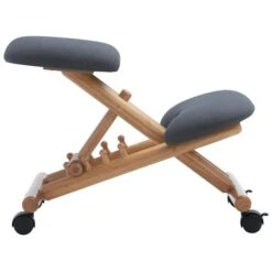 Kniehocker BORMIO Höhenverstellbar, Ergonomisch In Grau -Möbelhaus 18802 3