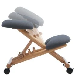 Kniehocker BORMIO Höhenverstellbar, Ergonomisch In Grau -Möbelhaus 18802 5