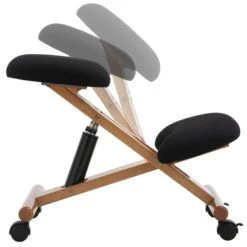 Kniehocker VILLACH Höhenverstellbar, Ergonomisch In Schwarz -Möbelhaus 18805 5