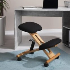 Kniehocker VILLACH Höhenverstellbar, Ergonomisch In Schwarz -Möbelhaus 18805 A0 N1