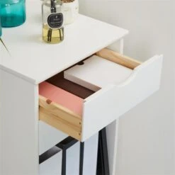 Rollcontainer KANO Mit 2 Schubladen Und 1 Ablagefach In Weiß -Möbelhaus 2114 AC4