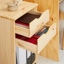 Rollcontainer KANO Mit 2 Schubladen Und 1 Ablagefach In Natur -Möbelhaus 2115 AC4