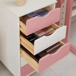 Rollcontainer LAGOS Mit 5 Schubladen In Weiß/rosa -Möbelhaus 2118 AC4