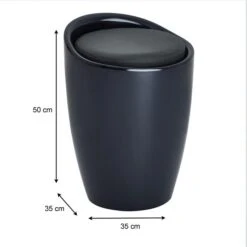 Badhocker DANIEL Mit Stauraum Grau -Möbelhaus 30205 3 N2