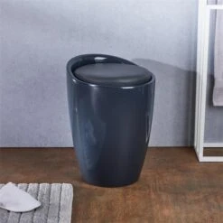 Badhocker DANIEL Mit Stauraum Grau -Möbelhaus 30205 A0 1N