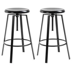 Barhocker BATILDA Im 2er Set In Schwarz