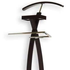 Herrendiener ROBIN Mit Hosenbügel Dunkelbraun -Möbelhaus 30550 2 N1