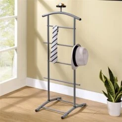 Herrendiener Stummer Diener ATRIX Grau -Möbelhaus 30593 1