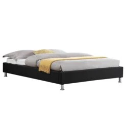 Futonbett LAREDO 140x200 Cm, Stoff In Schwarz