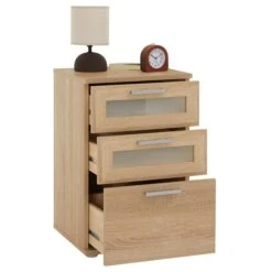 Nachttisch MARIKE In Sonoma Eiche Mit 3 Schubladen -Möbelhaus 51072 2