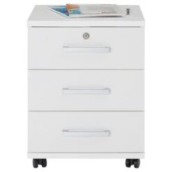 Rollcontainer VANCOUVER In Weiß Mit 3 Schubladen 10 Rollcontainer VANCOUVER In Weiß Mit 3 Schubladen -Möbelhaus 51123 1