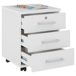 Rollcontainer VANCOUVER In Weiß Mit 3 Schubladen 11 Rollcontainer VANCOUVER In Weiß Mit 3 Schubladen -Möbelhaus 51123 2