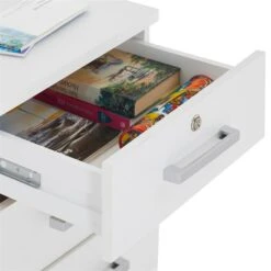 Rollcontainer VANCOUVER In Weiß Mit 3 Schubladen 13 Rollcontainer VANCOUVER In Weiß Mit 3 Schubladen -Möbelhaus 51123 4