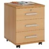 Rollcontainer VANCOUVER In Buchefarben Mit 3 Schubladen -Möbelhaus 51125 0 N1