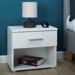 Nachttisch MARY Im 2er Set In Weiß -Möbelhaus 51128 1 N1 1