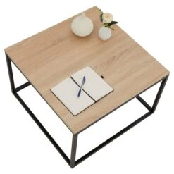 Couchtisch NOVY Mit Metallgestell, In Sonoma Eiche/schwarz -Möbelhaus 51190 2