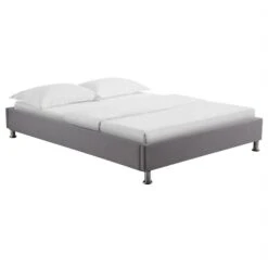 Futonbett LAREDO 140x200 Cm, Stoff In Grau