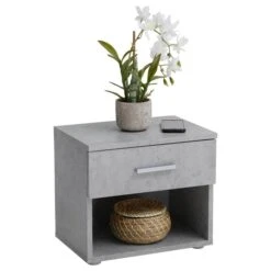 Nachttisch MARY Betonoptik Mit Schublade