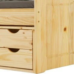 Bett Mit Stauraum SENTA 90x200 Cm, Kiefer Massiv In Natur -Möbelhaus 5222 5