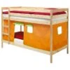 Etagenbett FELIX Natur Lackiert Mit Vorhang -Möbelhaus 70012 0 N