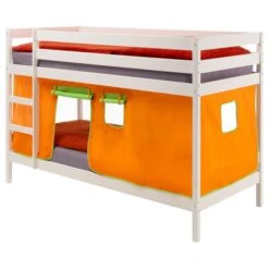 Etagenbett FELIX Kiefer Massiv,inkl.Vorhang