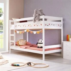 Etagenbett FELIX, Kiefer Massiv In Weiss -Möbelhaus 7002 AC2