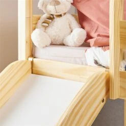Hochbett Mit Rutsche BENNY Natur -Möbelhaus 7014 AC4