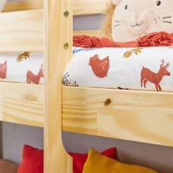 Hochbett Mit Rutsche BENNY Natur -Möbelhaus 7014 AC5