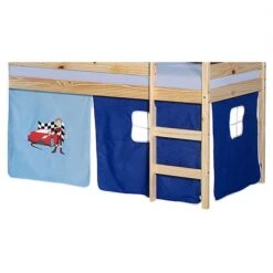 Vorhang AUTO, In Hellblau/dunkelblau