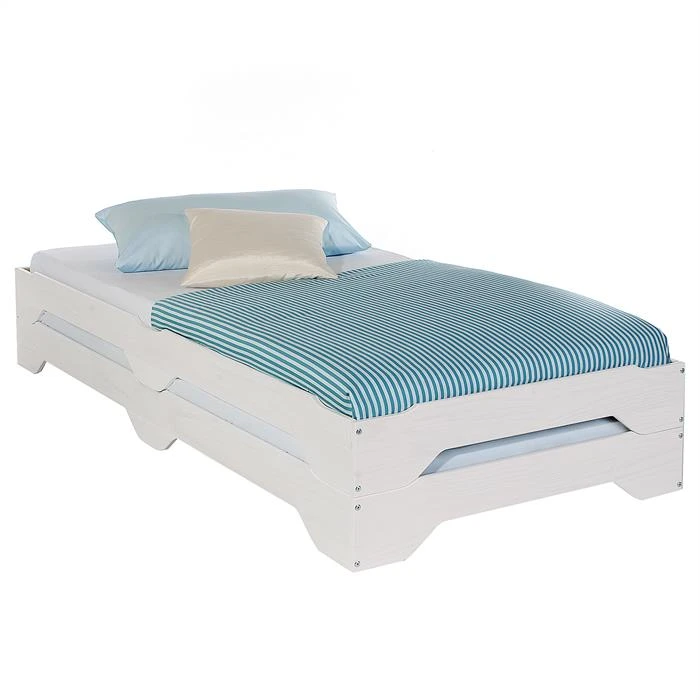 Stapelbett RONNY 90x200 Cm Aus Kiefer, In Weiß 3 Stapelbett RONNY 90x200 Cm Aus Kiefer, In Weiß