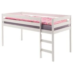 Hochbett ERIK Aus Kiefer, In Weiß