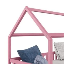 Hausbett NUNA In 90 X 200 Cm Aus Massiver Kiefer, Rosa -Möbelhaus 71303 3