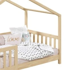 Hausbett LISAN In 90 X 200 Aus Massiver Kiefer In Natur -Möbelhaus 71310 6