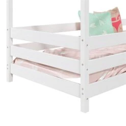 Hausbett RENA In 90 X 200 Cm Mit Rausfallschutz In Weiß -Möbelhaus 71321 4