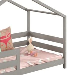Hausbett RENA In 90 X 200 Cm Mit Rausfallschutz In Grau -Möbelhaus 71322 5