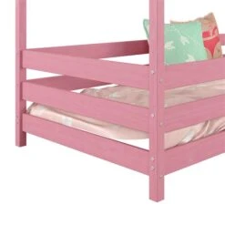 Hausbett RENA In 90 X 200 Cm Mit Rausfallschutz In Rosa -Möbelhaus 71323 4