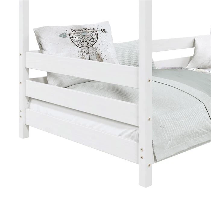 Hausbett FINA In 90 X 200 Cm Aus Massiver Kiefer In Weiß 7 Hausbett FINA In 90 X 200 Cm Aus Massiver Kiefer In Weiß – Bild 5