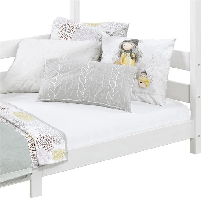 Hausbett FINA In 90 X 200 Cm Aus Massiver Kiefer In Weiß 8 Hausbett FINA In 90 X 200 Cm Aus Massiver Kiefer In Weiß – Bild 6