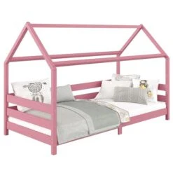Hausbett FINA In 90 X 200 Cm Aus Massiver Kiefer In Rosa