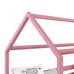 Hausbett FINA In 90 X 200 Cm Aus Massiver Kiefer In Rosa -Möbelhaus 71343 3