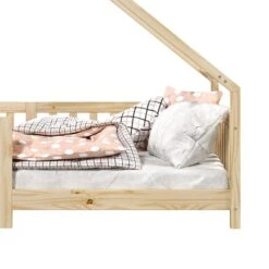 Hausbett CORA In 90 X 200 Cm Aus Massiver Kiefer Mit Rausfallschutz In Natur -Möbelhaus 71350 5