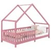 Hausbett CORA In 90 X 200 Cm Aus Massiver Kiefer Mit Rausfallschutz In Rosa -Möbelhaus 71353 0