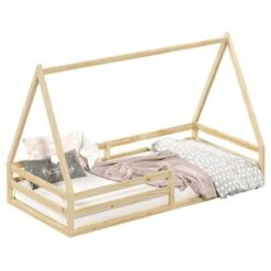 Hausbett SILA In 90 X 200 Aus Massiver Kiefer In Naturfarben -Möbelhaus 71360 2