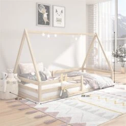 Hausbett SILA In 90 X 200 Aus Massiver Kiefer In Naturfarben -Möbelhaus 71360 AC2