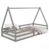 Hausbett SILA In 90 X 200 Aus Massiver Kiefer In Grau