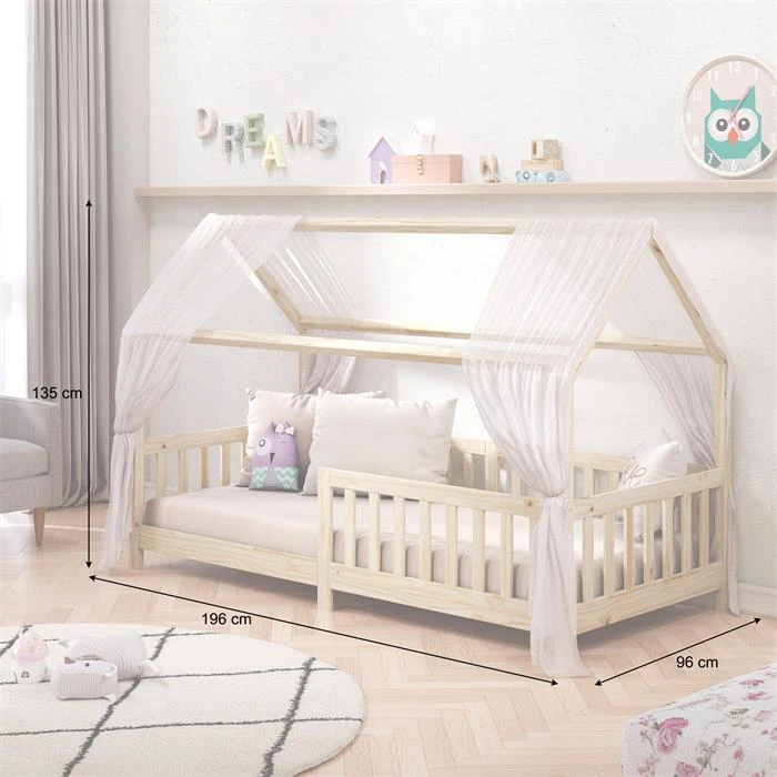 Hausbett NINA In 90 X 200 Aus Kiefer In Natur 5 Hausbett NINA In 90 X 200 Aus Kiefer In Natur – Bild 3