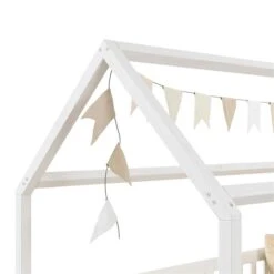 Hausbett NINA In 90 X 200 Aus Kiefer In Weiß -Möbelhaus 71371 3