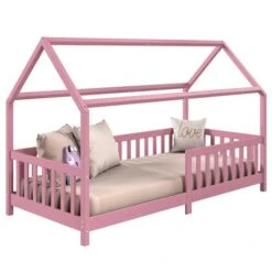 Hausbett NINA In 90 X 200 Aus Kiefer In Rosa
