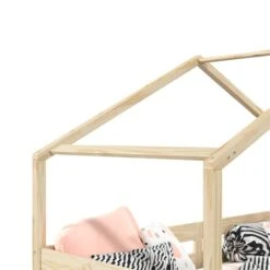 Hausbett ENA 90 X 200 Cm Mit Rausfallschutz Und Zwei Schubladen In Natur -Möbelhaus 71380 3